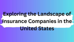Exploring the Landscape of Insurance Companies in the United States
